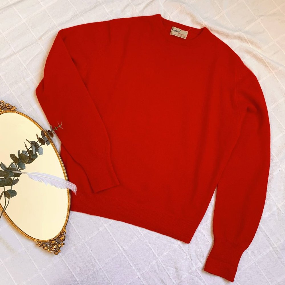 Vintage Garland Dreamspun Red Sweater